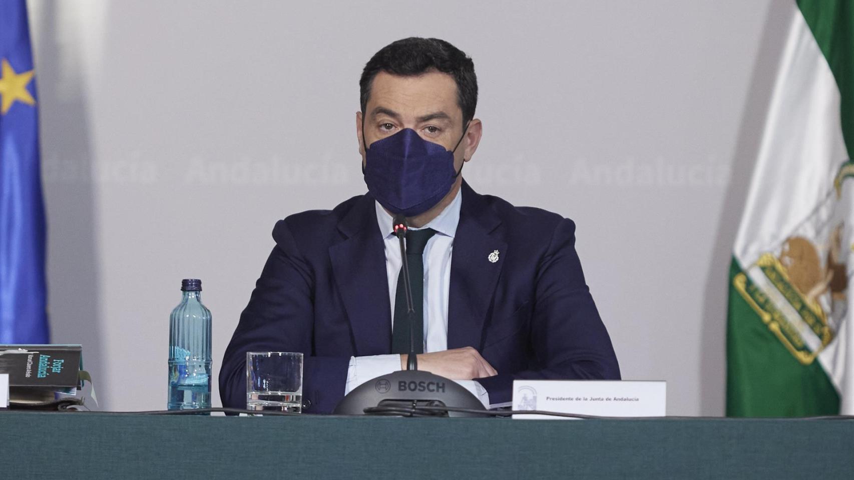 El presidente de la Junta de Andalucía, Juanma Moreno.