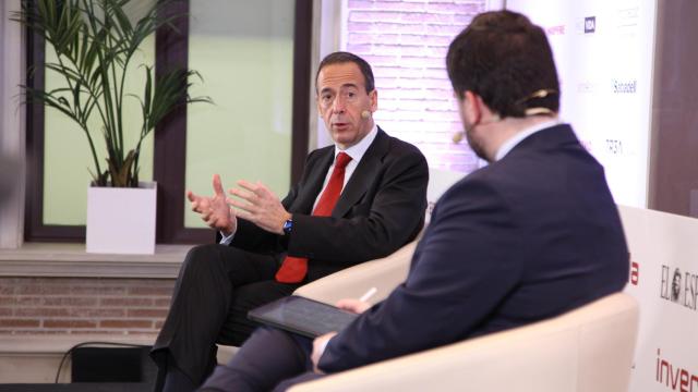 Gonzalo Gortázar, consejero delegado de CaixaBank, durante el Observatorio de las Finanzas de EL ESPAÑOL-Invertia.