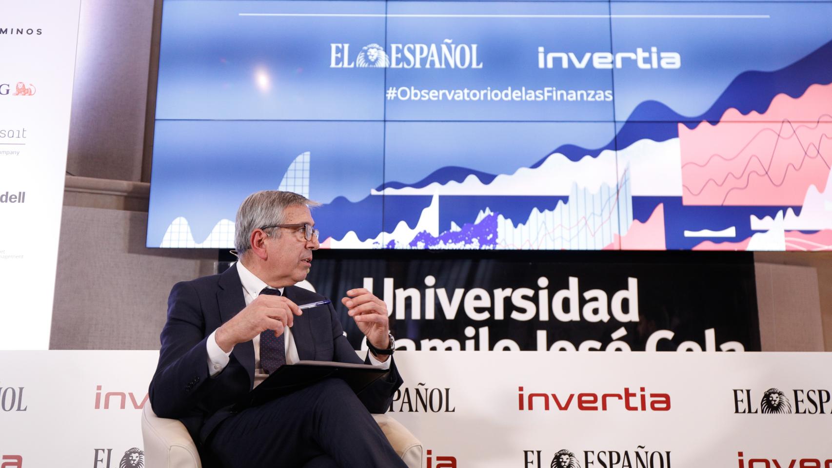José Carlos García de Quevedo, presidente del ICO, en el II Observatorio de las Finanzas de EL ESPAÑOL e Invertia.