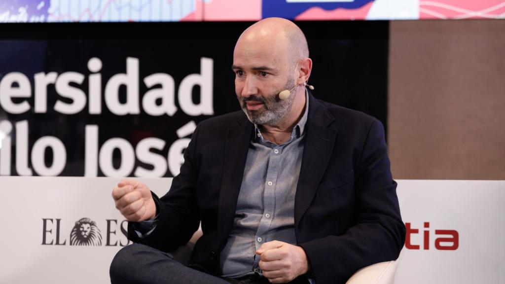 Jordi Pascual Guerrero, director TPV y Tarjetas de Empresa de Sabadell, durante su intervención en el II Observatorio de las Finanzas.