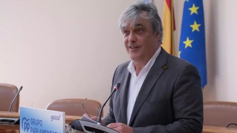 El portavoz parlamentario del PP gallego, Pedro Puy.