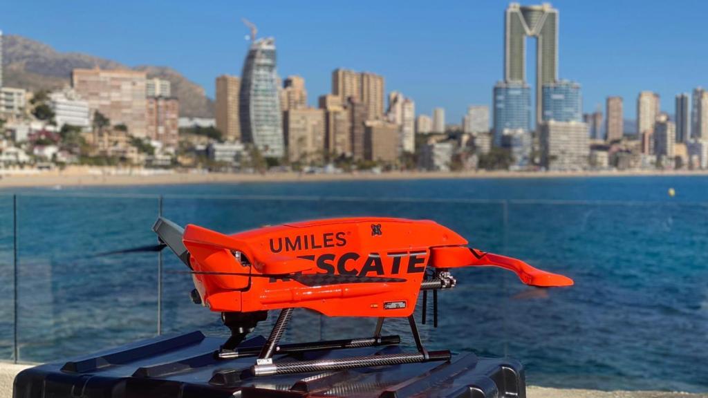 El dron Saturno en Benidorm.