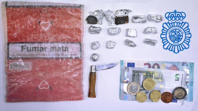 Detenido un hombre en Béjar que portaba trece envoltorios de hachís