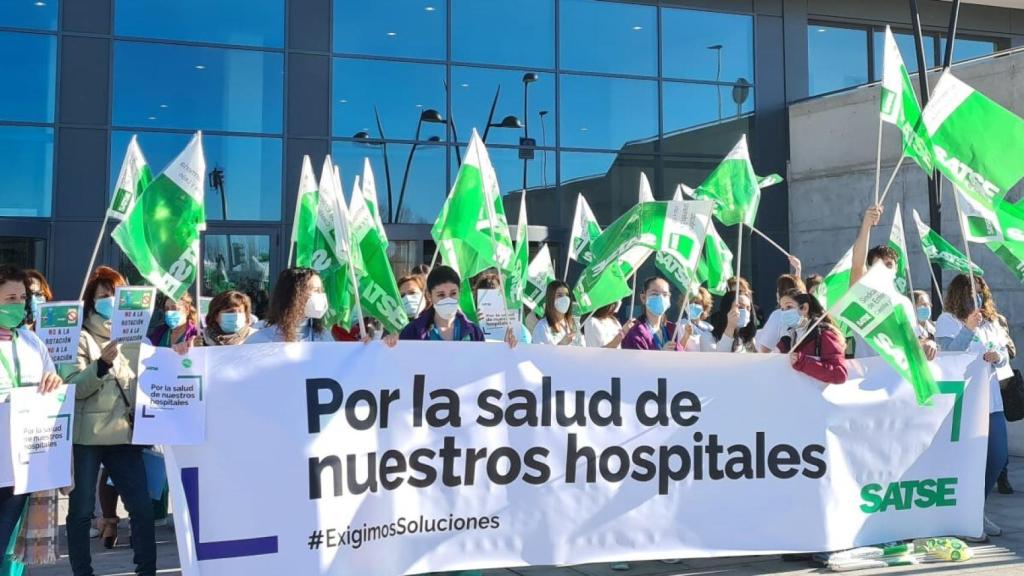 Concentración de Satse en el Hospital de Salamanca