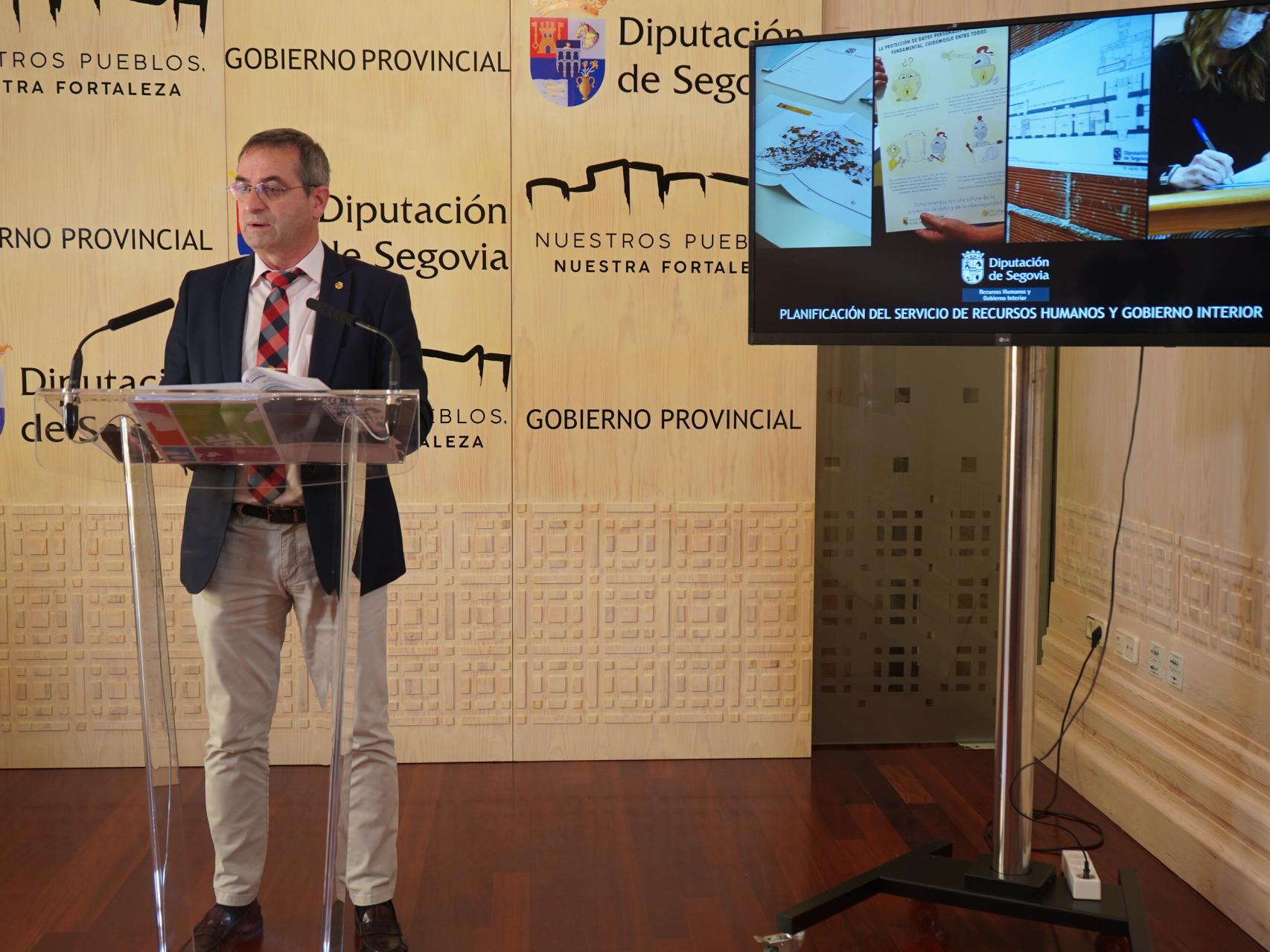 Jaime Pérez en la rueda de prensa celebrada este martes