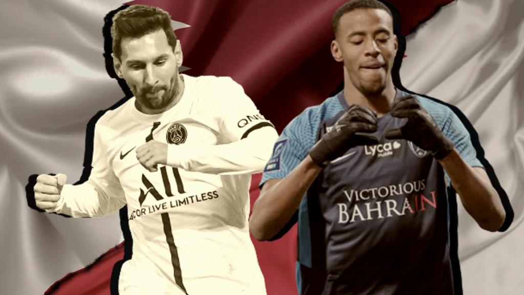 Leo Messi y Morgan Guilavogui, en un fotomontaje.