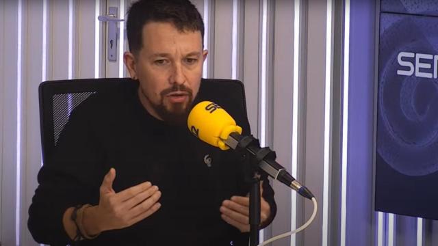 Pablo Iglesias, exvicepresidente del Gobierno, en la Cadena SER.