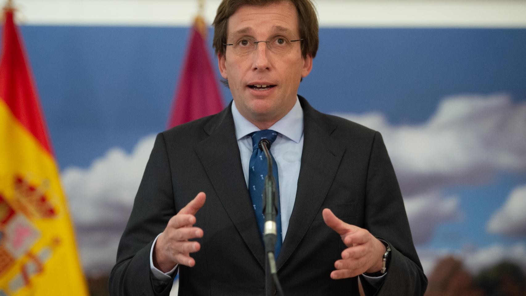 El alcalde de Madrid, José Luis Martínez-Almeida, este martes.