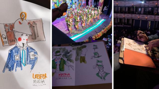 Arte desde el palco: La Málaga Moderna descubre el Carnaval de Málaga a través de sus pinceles.