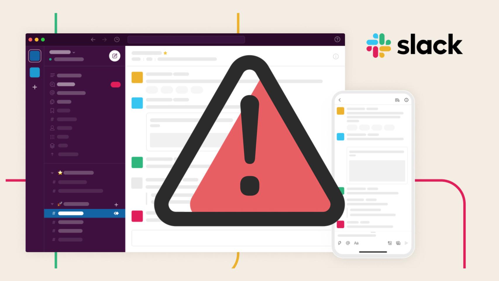 Interfaz de Slack.