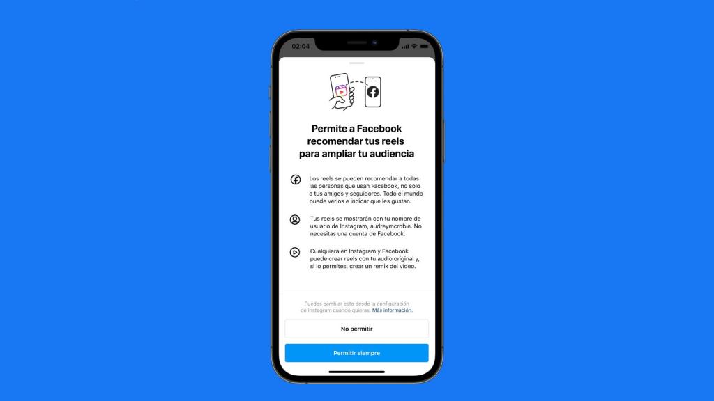 Se podrá publicar un Reel en Instagram y Facebook.