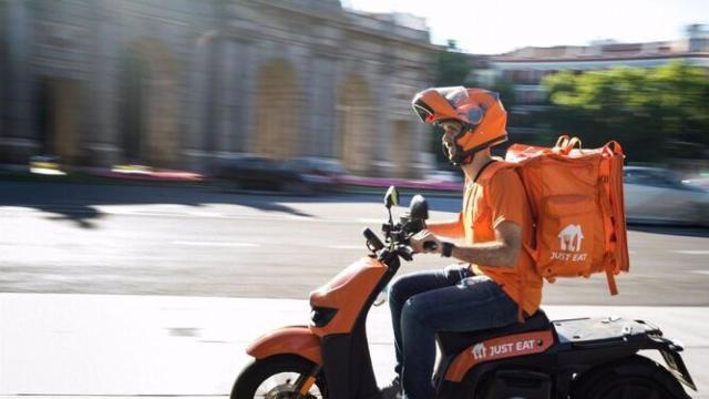 Un repartidor de Just Eat.