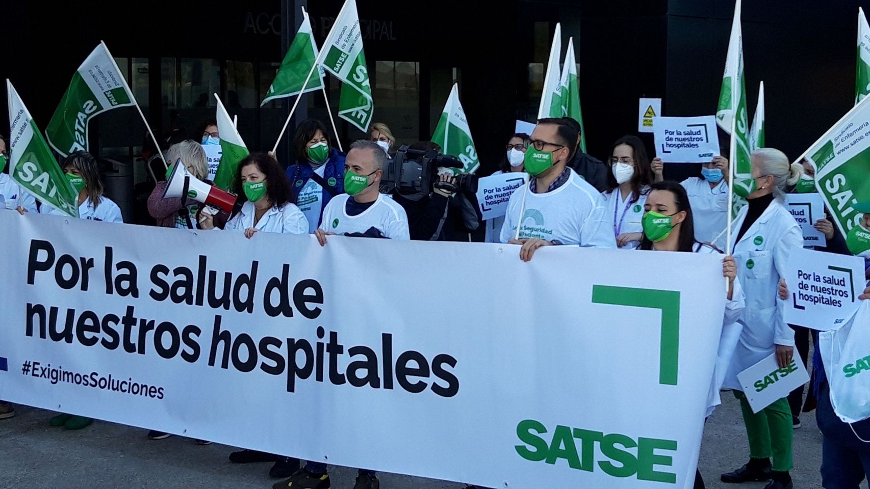 Concentración de Satse en Vigo.