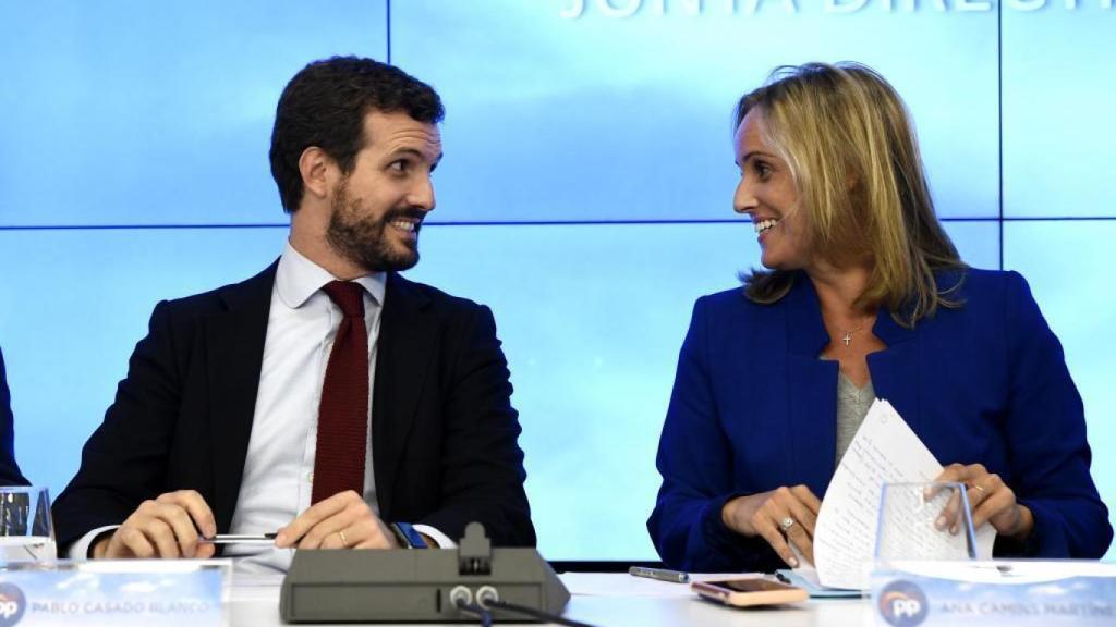 Pablo Casado y Ana Camins.