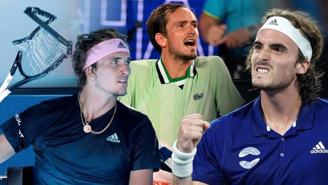 Zverev, Medvedev y Tsitsipas