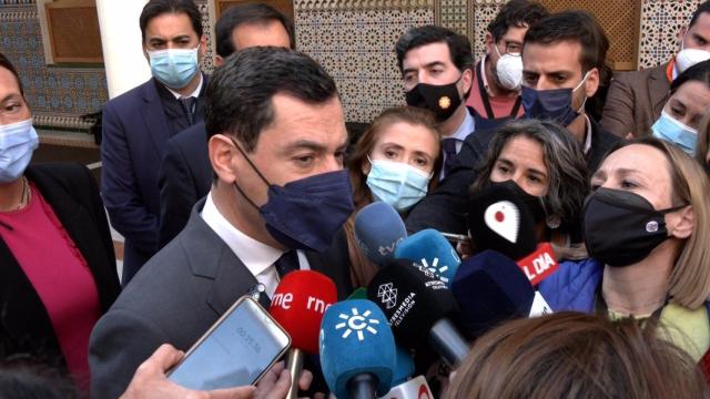 El presidente de la Junta de Andalucía, Juanma Moreno .