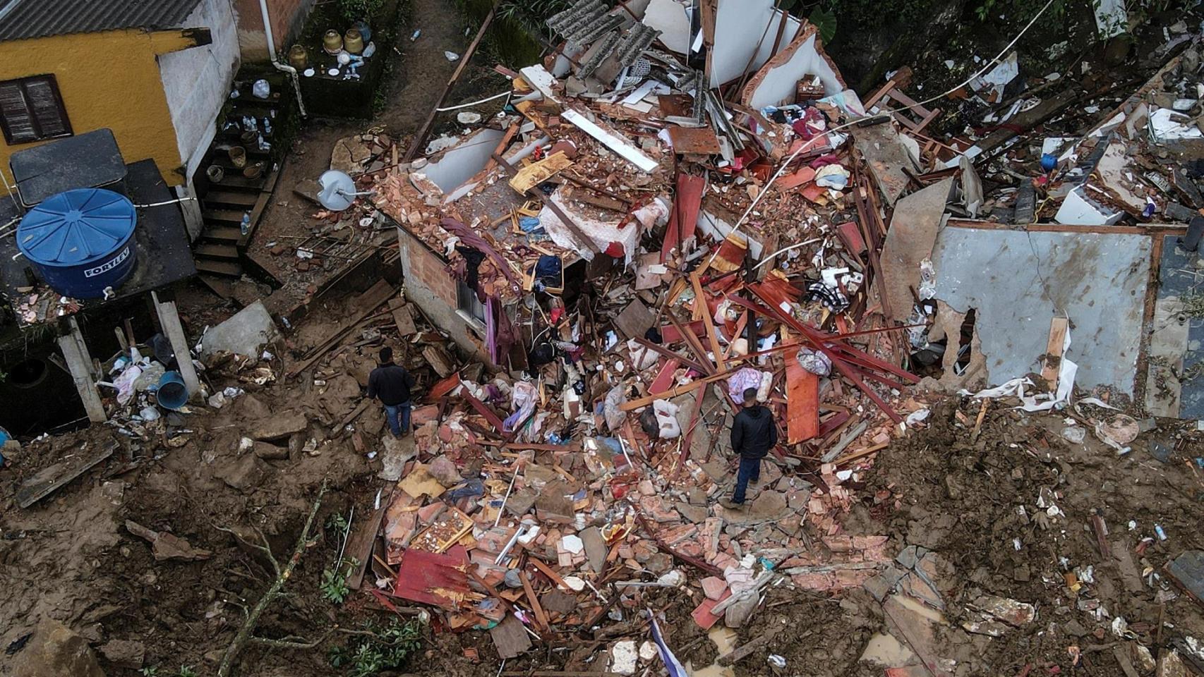 Los destrozos provocados por la inundaciones.