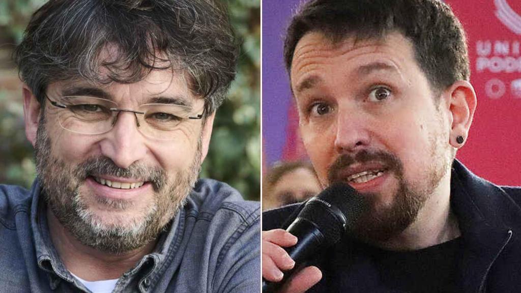 Évole e Iglesias en un fotomontaje.