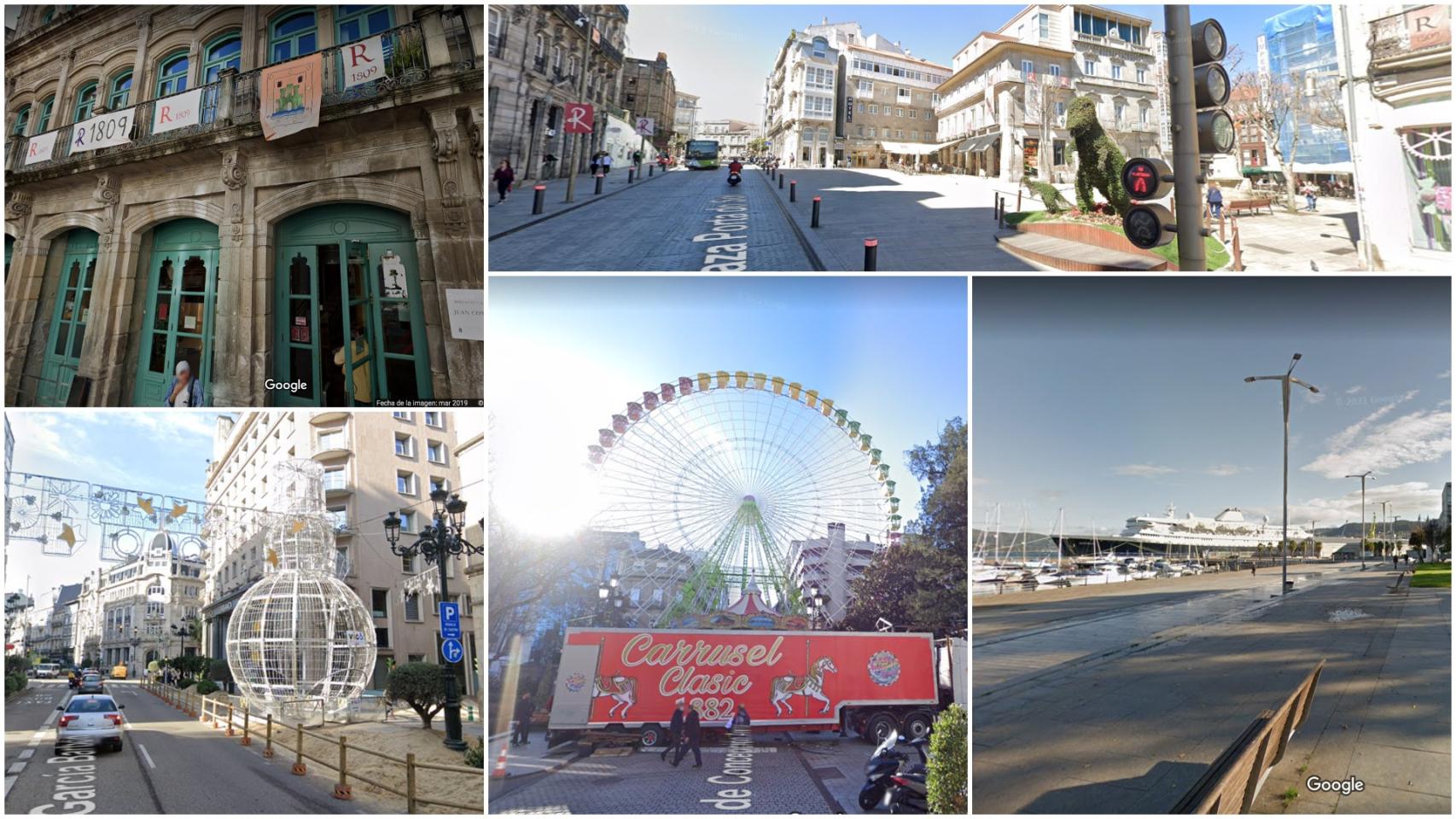 El Vigo de Google Maps: un recorrido por el pasado en el que sigue la huella de la Navidad
