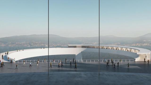 Infografía del ascensor Halo.