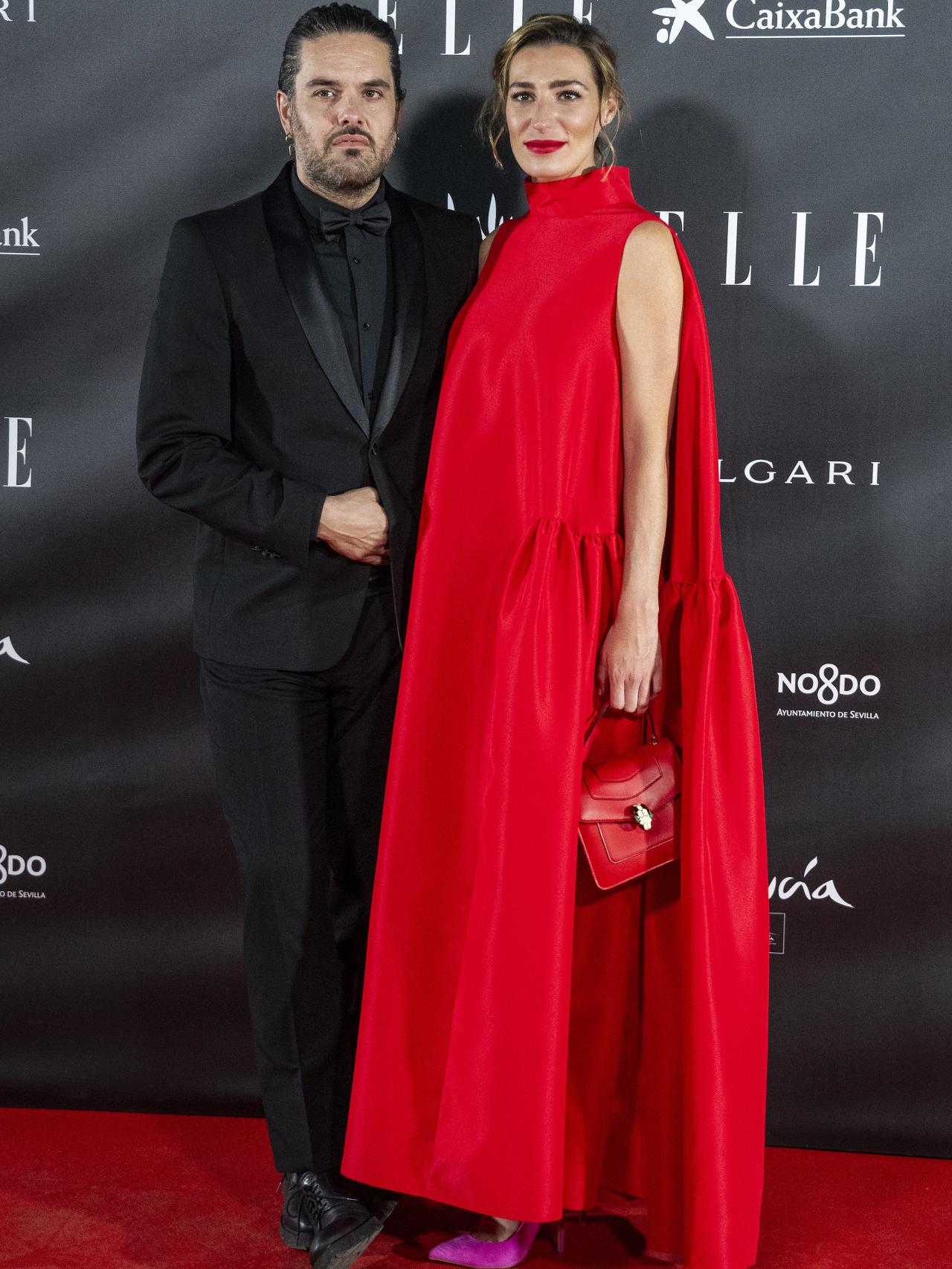 El diseñador junto a Eugenia Osborne.