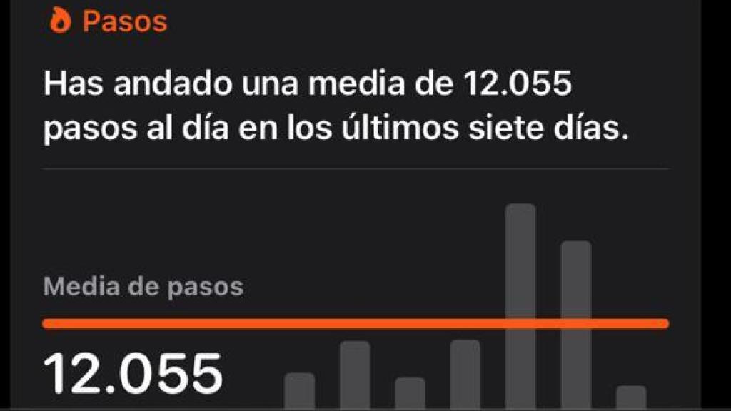 Captura sobre los 7 primeros días del reto.