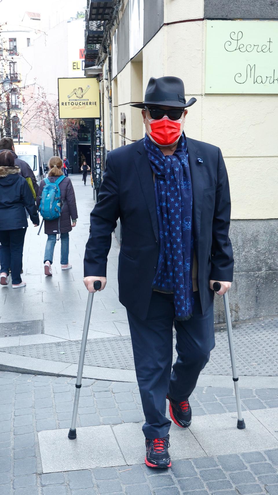 Resines durante su reaparición en Madrid este jueves 24 de febrero.