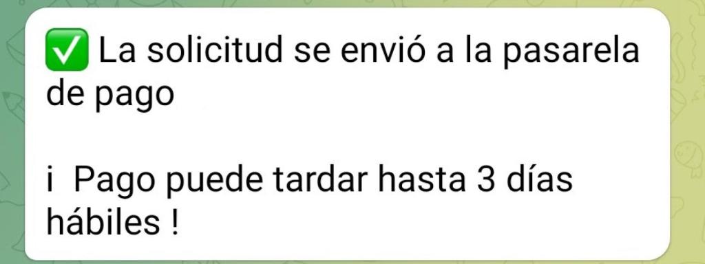 Pago Telegram