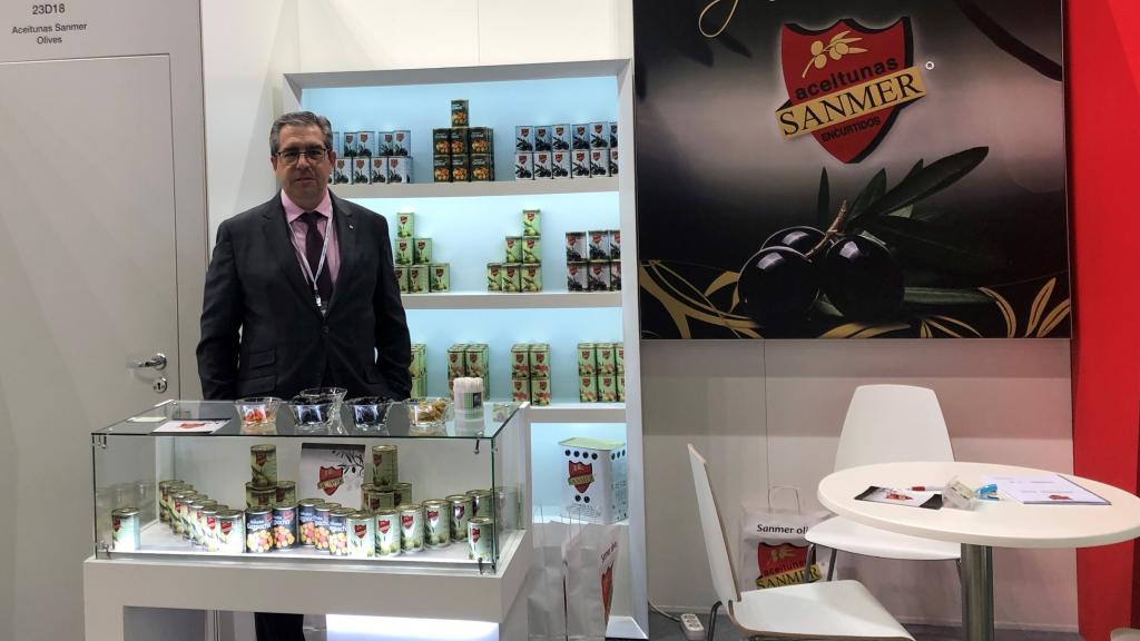 Francisco Sánchez, en una feria de exposición en Rusia.