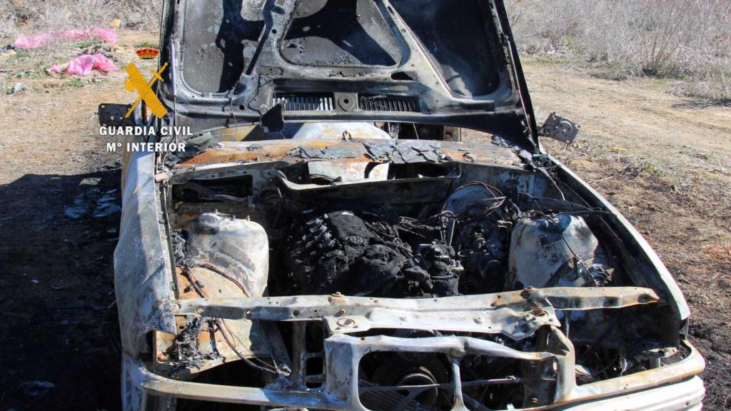 Coche quemado en Zamora