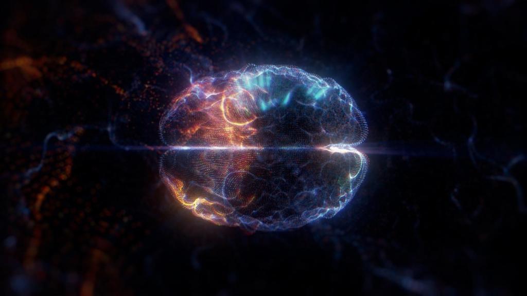 Imagen de actividad cerebral.