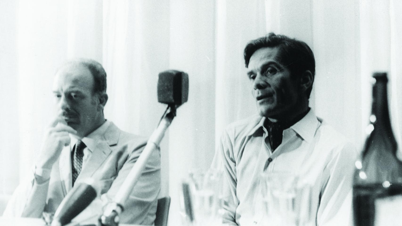 Pasolini en la Mostra de Venecia. Fotografía de Vicente Molina Foix