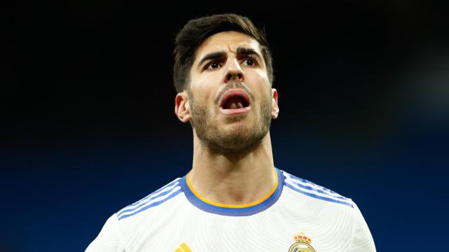 Marco Asensio, durante un partido con el Real Madrid.