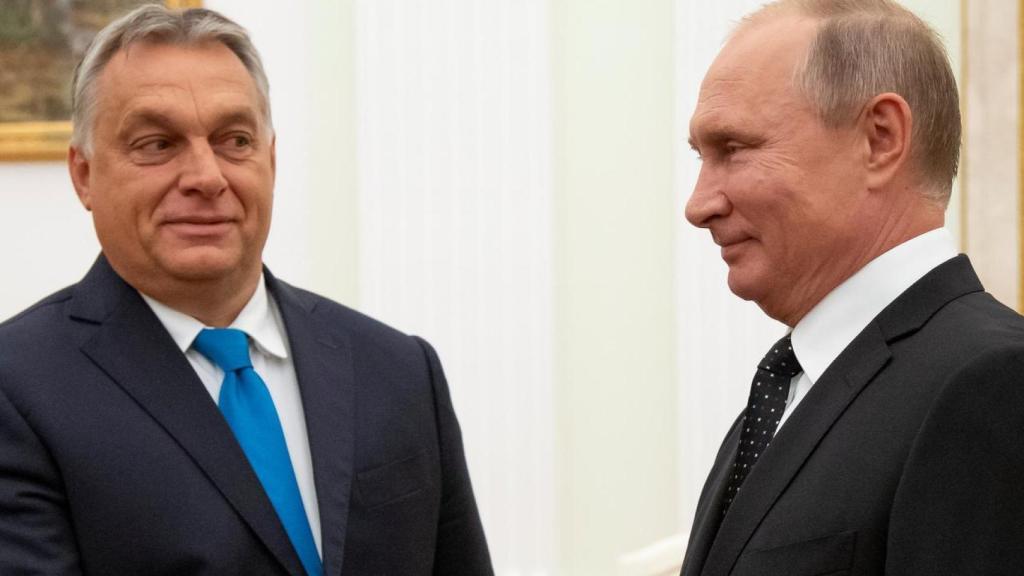Vladimir Putin con Viktor Orbán.
