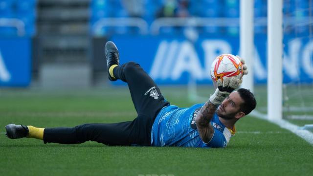 Ian Mackay antes de un partido con el Deportivo