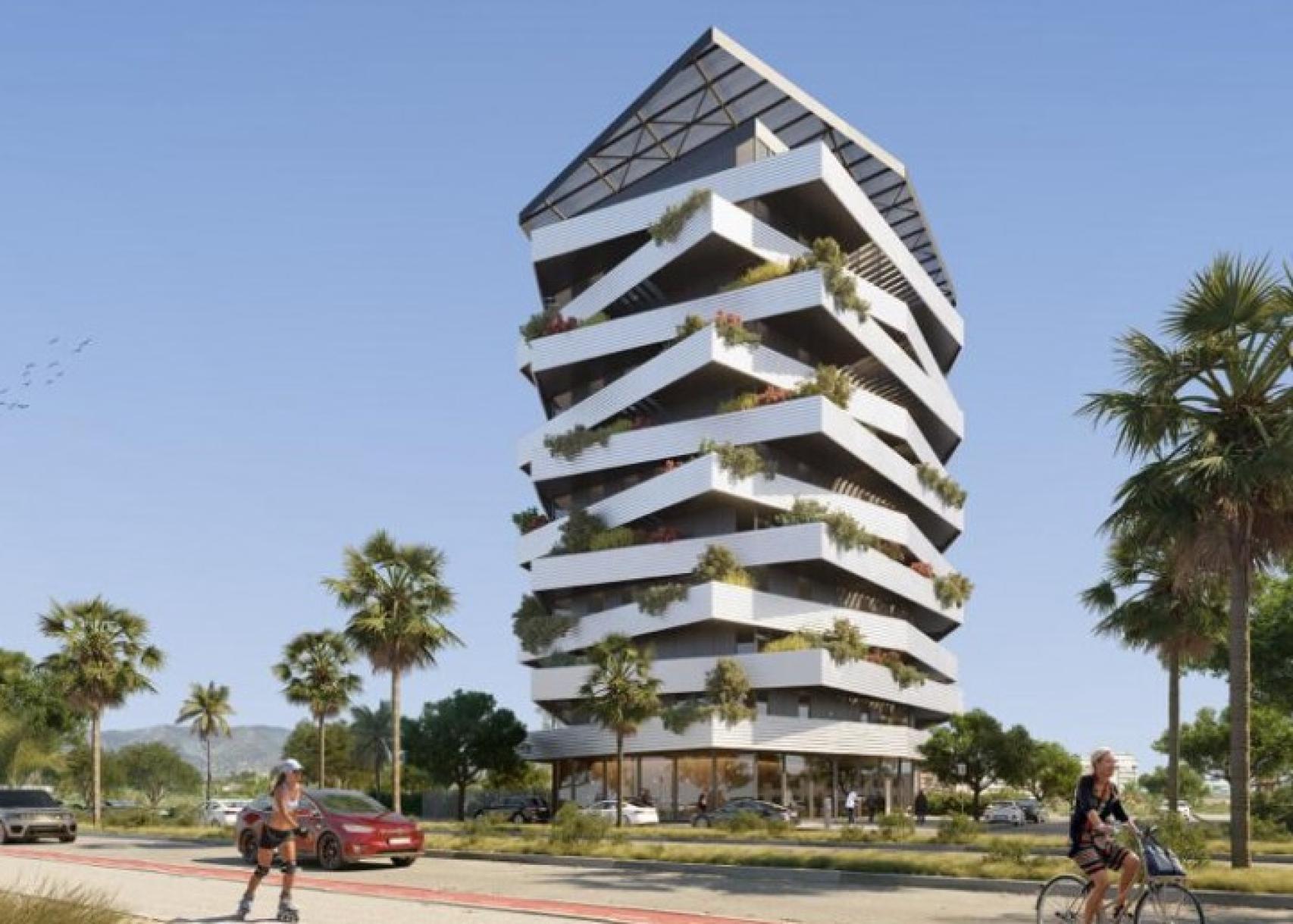 Diseño del edificio de Nuovit.