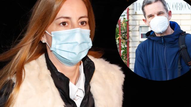 Ainhoa Armentia e Iñaki Urdangarin en un montaje de EL ESPAÑOL.