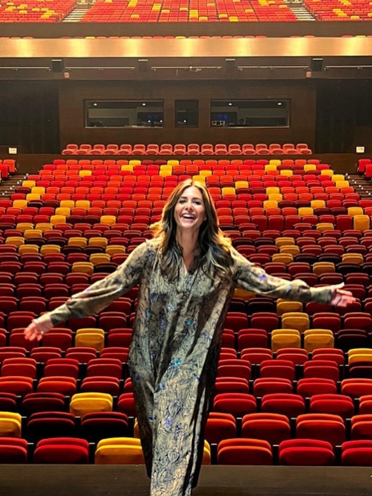 Nuria Roca antes de presentar 'La Gran Depresión' en Sevilla.