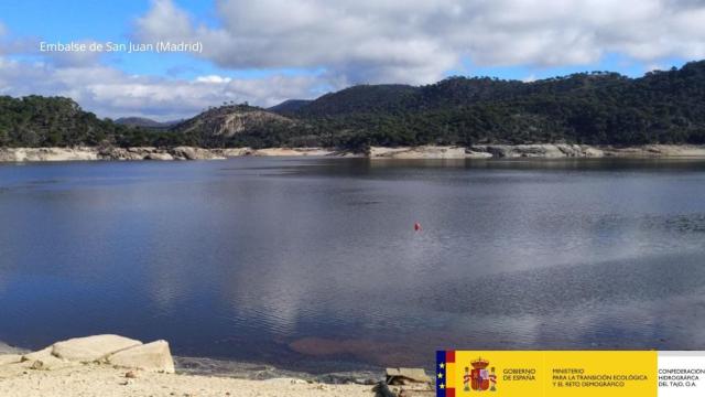Río Alberche. Embalse de San Juan, en la Comunidad de Madrid