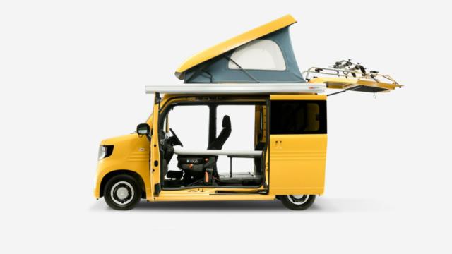 Así es la caravana Honda N-Van Compo.
