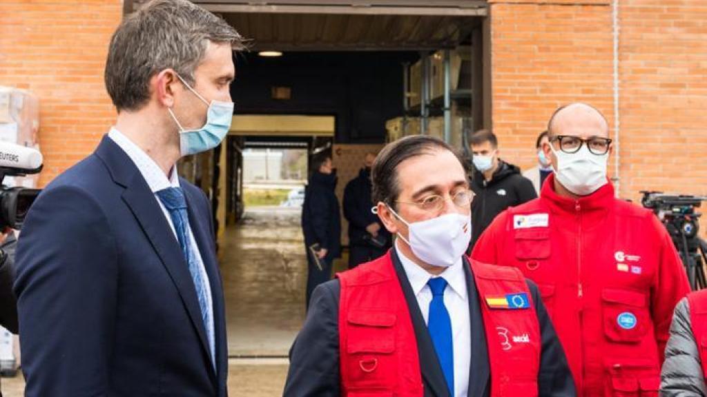 El ministro de Asuntos Exteriores, José Manuel Albares, este sábado.