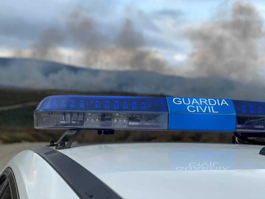 Imagen del incendio forestal en la provincia de Zamora
