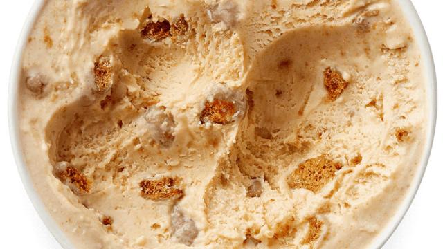 Un helado de Rum Salted Caramel & Biscuit.