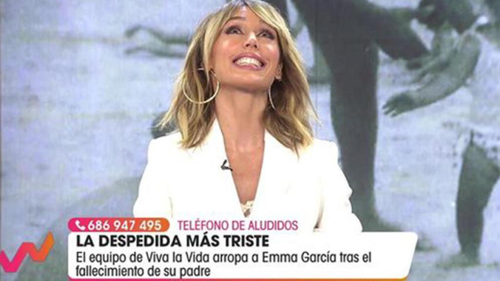 La presentadora le ha dedicado el programa a su padre.