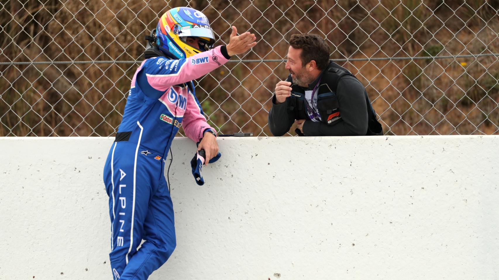 Fernando Alonso en los test de pretemporada 2022 de Barcelona