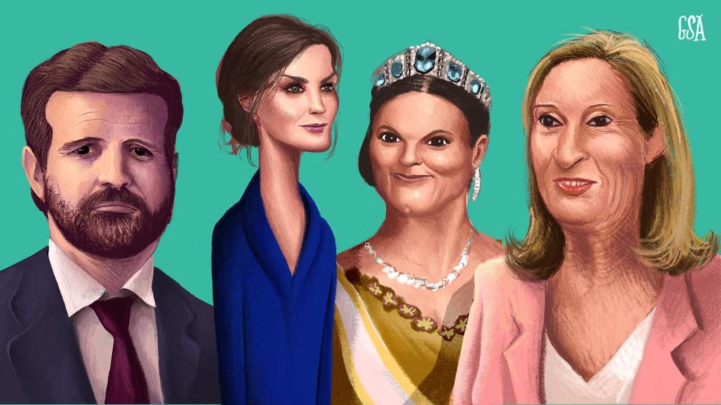 El adiós en diferido de Casado, Ana Pastor (sherpa de Feijóo) y la reina estirada