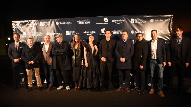 Estreno de ‘Operación Marea Negra’ en Ribeira (A Coruña).