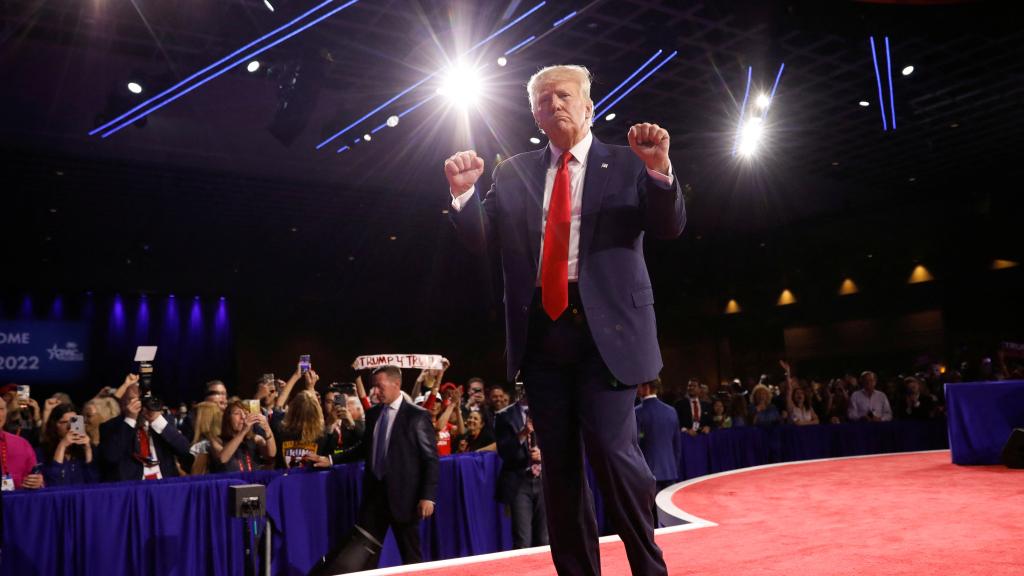 Donald Trump durante la CPAC celebrada en Florida.