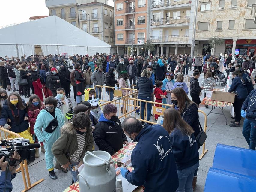 Chocolatada en la Plaza Mayor