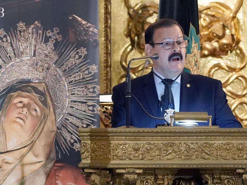 Juan Carlos Pérez en la presentación del programa de Cuaresma